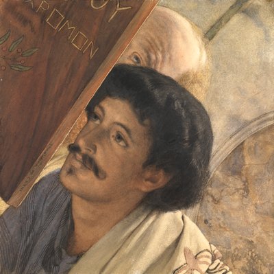 Charles Deschamps, met Henry Wallace toekijkend, 1874 door Lawrence Alma Tadema