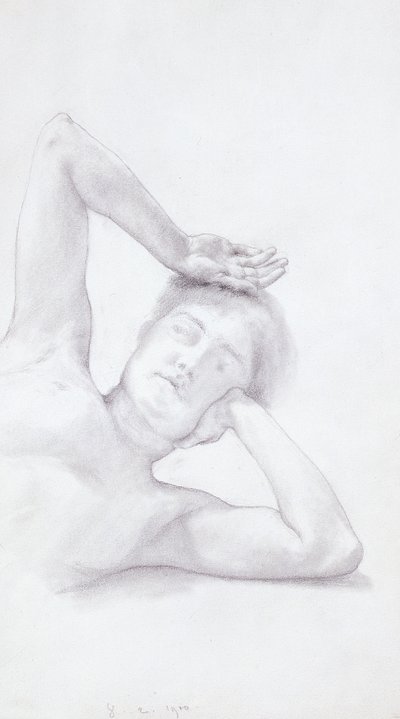 Vrouwelijk hoofd en torso, 1900 door Lawrence Alma Tadema