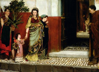 Terug van de Markt door Lawrence Alma Tadema