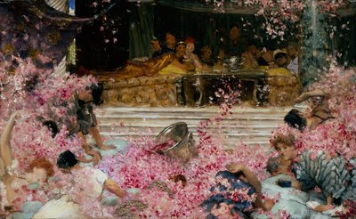 Studie voor De rozen van Heliogabalus, ca. 1888 door Lawrence Alma Tadema