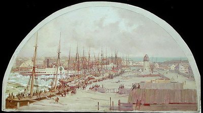 De Grote Overstroming van Chicago in 1849 door Lawrence Carmichael Earle