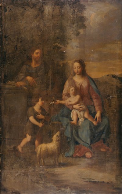 Heilige familie door Le Dominiquin