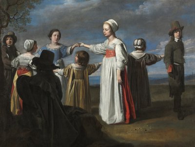Dansende kinderen, ca. 1650 door Le Nain Brothers
