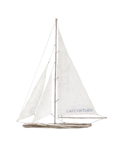 Zeilboot op Lake Ontario, ca. 2022 door Leah Straatsma