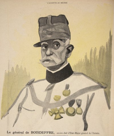 Generaal Boisdeffre, voormalig Chef van de Defensiestaf, illustratie uit 