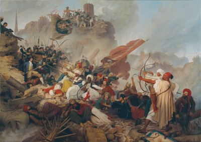 Bestorming van de Löwelbastei door de Turken door Leander Russ