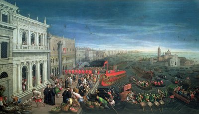 Riva degli Schiavoni, Venetië door Leandro da Ponte Bassano