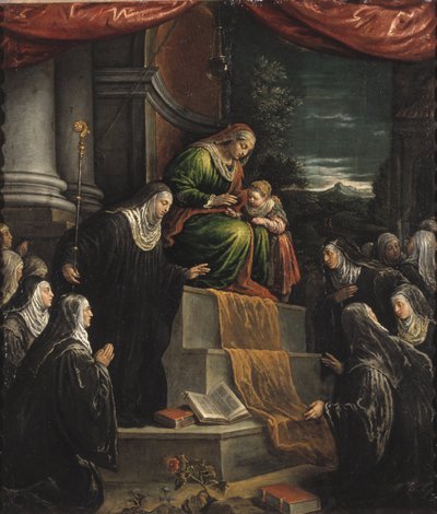 Sint Anna en Maria als kind door Leandro da Ponte Bassano