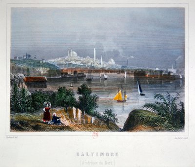 Een uitzicht op Baltimore door Lechard Lechard