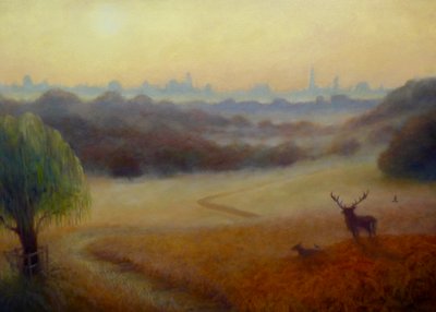 Richmond Park Herfstochtend, 2020 door Lee Campbell