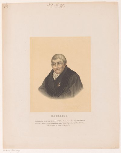 Portret van Herman Tollius door Leendert Springer (I)