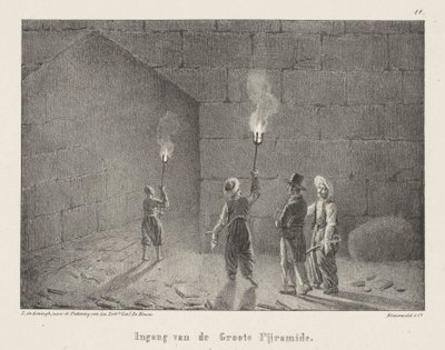 Ingang van een pyramide door Leendert de Koningh