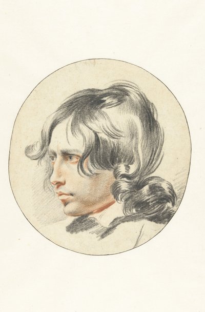 Hoofd van een jongen door Leendert van der Cooghen