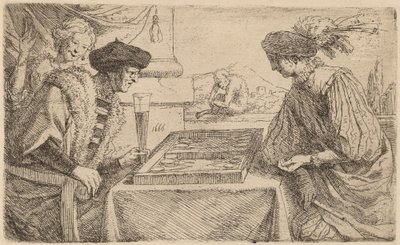 De Bordspelers door Leendert van der Cooghen