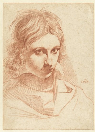 Zelfportret van Leendert van der Cooghen (?) door Leendert van der Cooghen