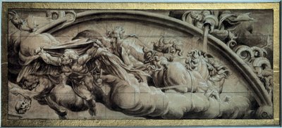 Cyclus van de Apollo-tank: de Avond of Allegorie van de winter. Tekening in zwarte inkt door Lelio Orsi (1511-1587). 16e eeuw. Parijs, Louvre Museum door Lelio Orsi da Novellara