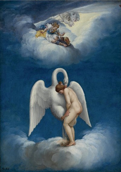 Leda en de zwaan door Lelio Orsi da Novellara