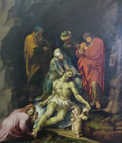 De rouw om de dode Christus door Lelio Orsi da Novellara