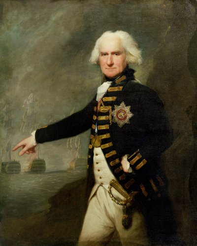 Admiraal Lord Bridport (1727-1814) door Lemuel Francis Abbott