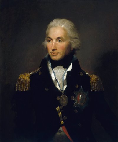 Portret van vice-admiraal Horatio Nelson (1758-1805), eerste burggraaf van Nelson door Lemuel Francis Abbott