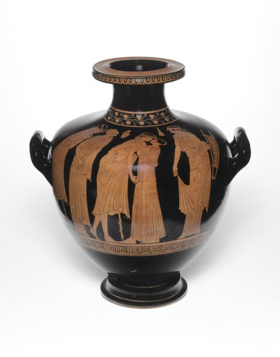 Hydria, of waterkruik, 460-450 v.Chr. door Leningrad Painter