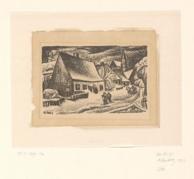 Altenberg (Ertsgebergte) door Leo Gestel (signed by artist)