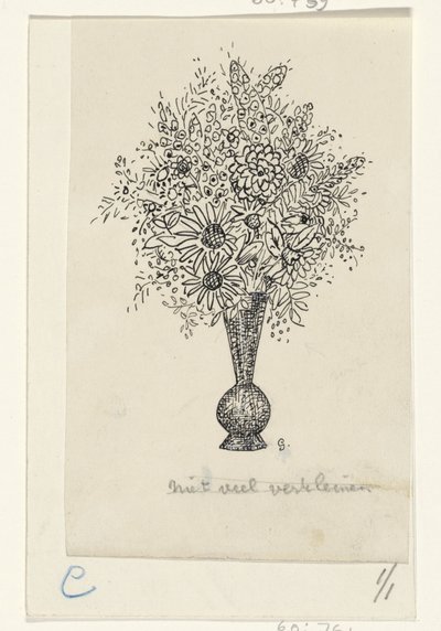 Bloemenvaas door Leo Gestel (signed by artist)
