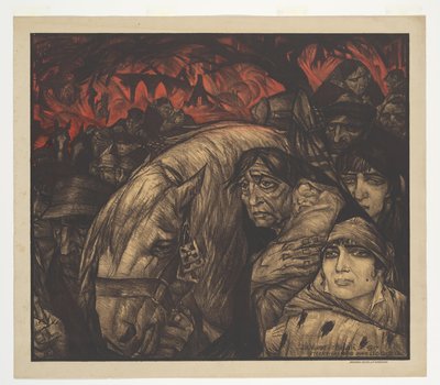 De vlucht uit België door Leo Gestel (signed by artist)
