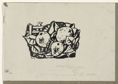 Drie peren door Leo Gestel (signed by artist)