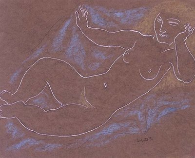 Blonde naakt door Leo Gestel