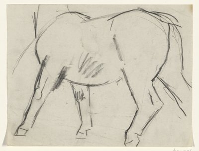 Lichaam van een paard door Leo Gestel