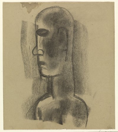 Mannenhoofd door Leo Gestel