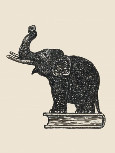 Olifant Op Boek 1935 door Leo Gestel