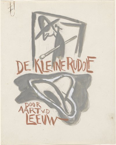 Ontwerp voor een boekband voor: Aart van der Leeuw, De kleine Rudolf, 1930 door Leo Gestel