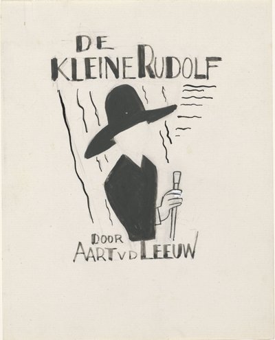 Ontwerp voor een boekband voor: Aart van der Leeuw, De kleine Rudolf, 1930 door Leo Gestel