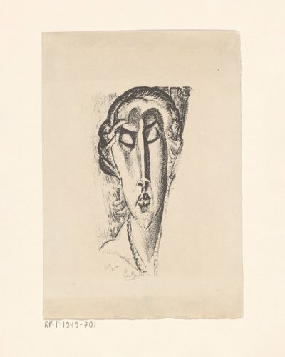 Portret Van Een Onbekende Vrouw door Leo Gestel