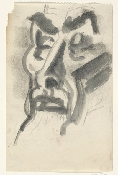 Portret van Jan Toorop door Leo Gestel