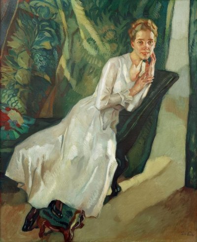 Portret van Mevrouw Halseband door Leo Putz
