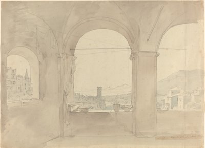 Panorama van Tivoli vanaf een Loggia door Leo von Klenze