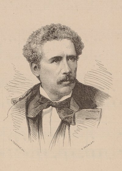 Portret van de componist Olivier Métra door Leon Alexandre Tourfaut