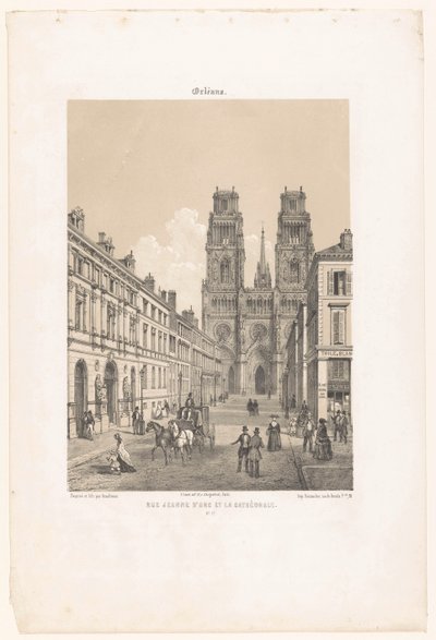 Zicht op de Rue Jeanne d