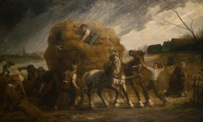 De naderende storm door Leon Augustin Lhermitte