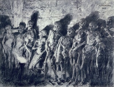 De Kluis van Mummies, of Skeletten van de Toren van St. Michael, Bordeaux, 1885 door Leon Augustin Lhermitte