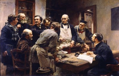 De les van Claude Bernard aan het College de France door Leon Augustin Lhermitte