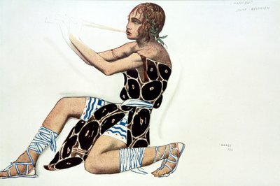 Beotien, kostuumontwerp voor een Ballets Russes productie van Narcisse, muziek door Tcherepnin, 1911 door Leon Bakst