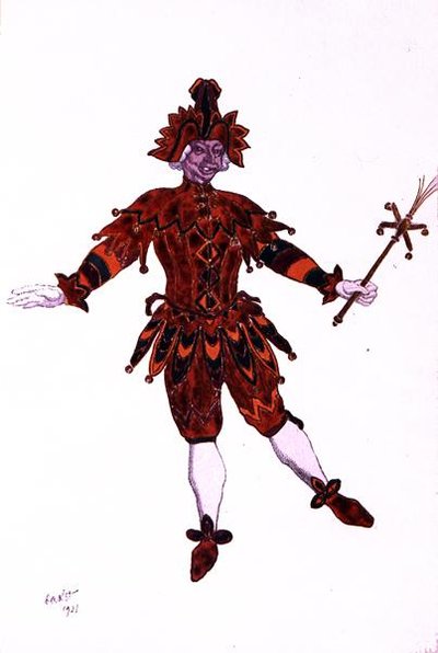 Kostuumontwerp voor Mirliton, uit Doornroosje door Leon Bakst