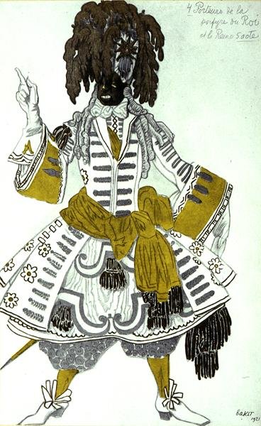 Kostuumontwerp voor Porphyrophores, uit Doornroosje door Leon Bakst