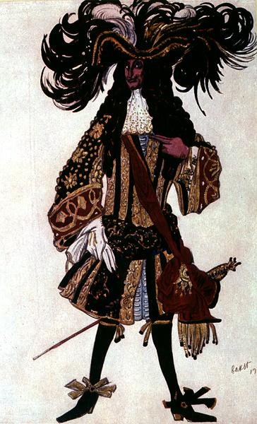 Kostuumontwerp voor de Koninklijke Wacht, uit Doornroosje door Leon Bakst