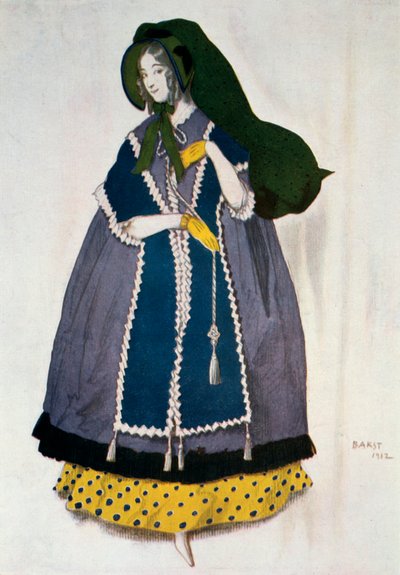 Kostuumontwerp voor het ballet Les Papillons, 1912 door Leon Bakst
