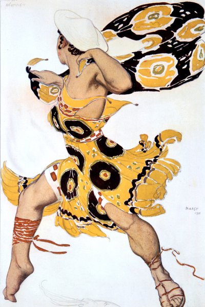 Ephebe, kostuumontwerp voor een Ballets Russes productie van Tcherepnins Narcisse, 1911 door Leon Bakst
